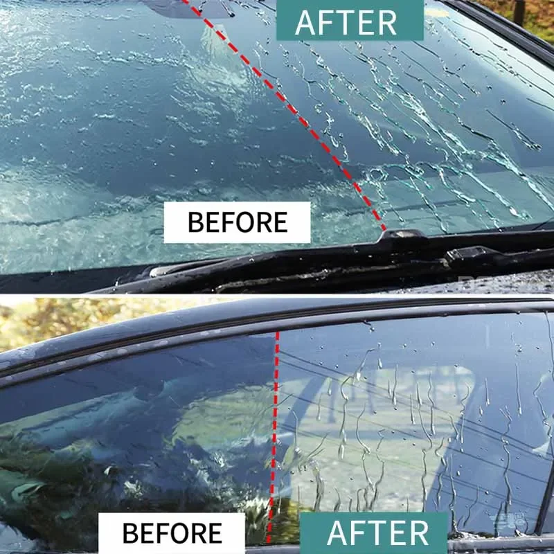 Protector de espray impermeable para parabrisas de coche, vidrio hidrofóbico Nano, revestimiento AIVC, vista clara, cerámica líquida, accesorios de