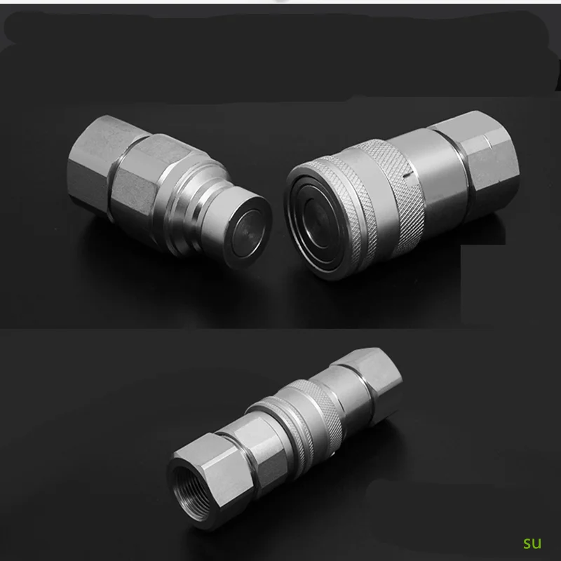 1/4 3/8 1/2 3/4 1 Inch Close Type Hydraulic Quick Couping Quick Coupler Steel Material Plug Socket Connector Set