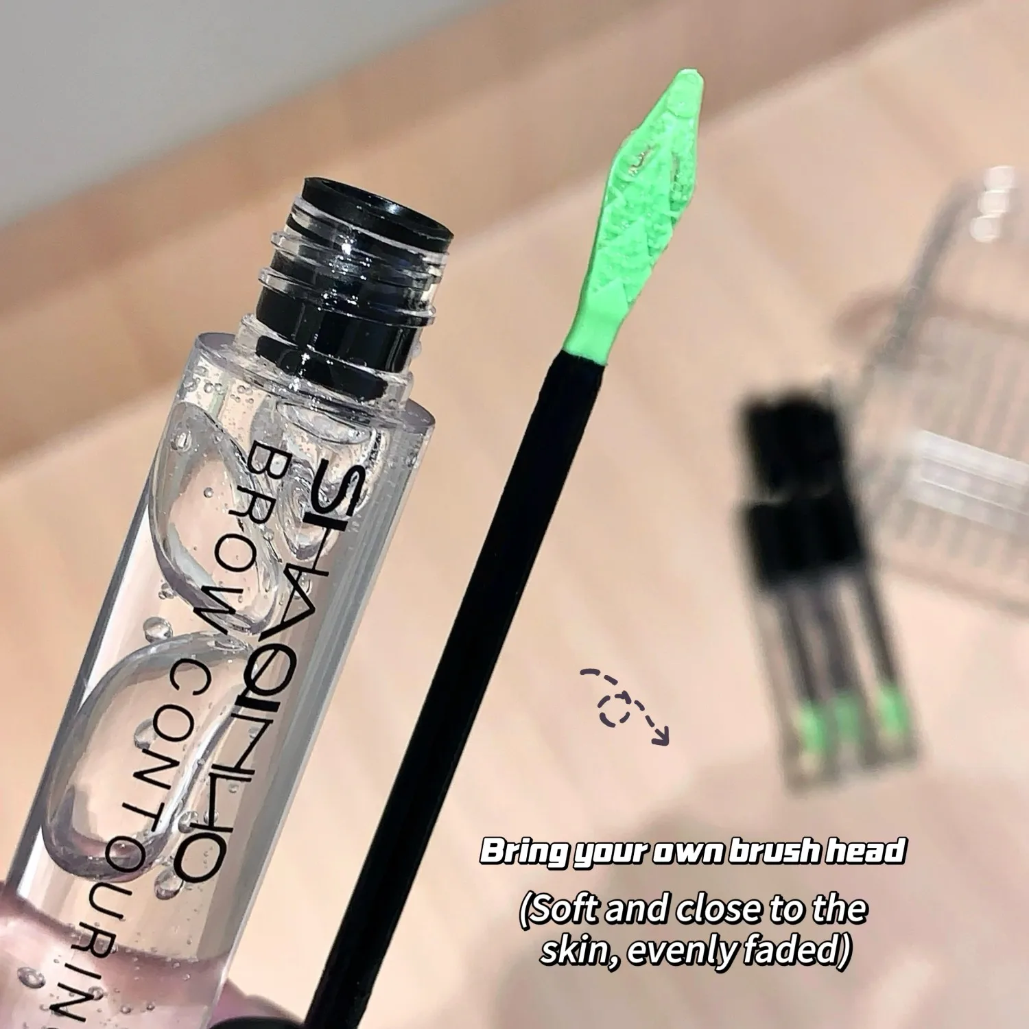 Żel do brwi 3D Shaping Clear Root Wild Eyebrows, transparentny, utrwalający stylizację, trwałość 16 godzin, wodoodporny, szybkoschnący, liftingujący makijaż brwi.