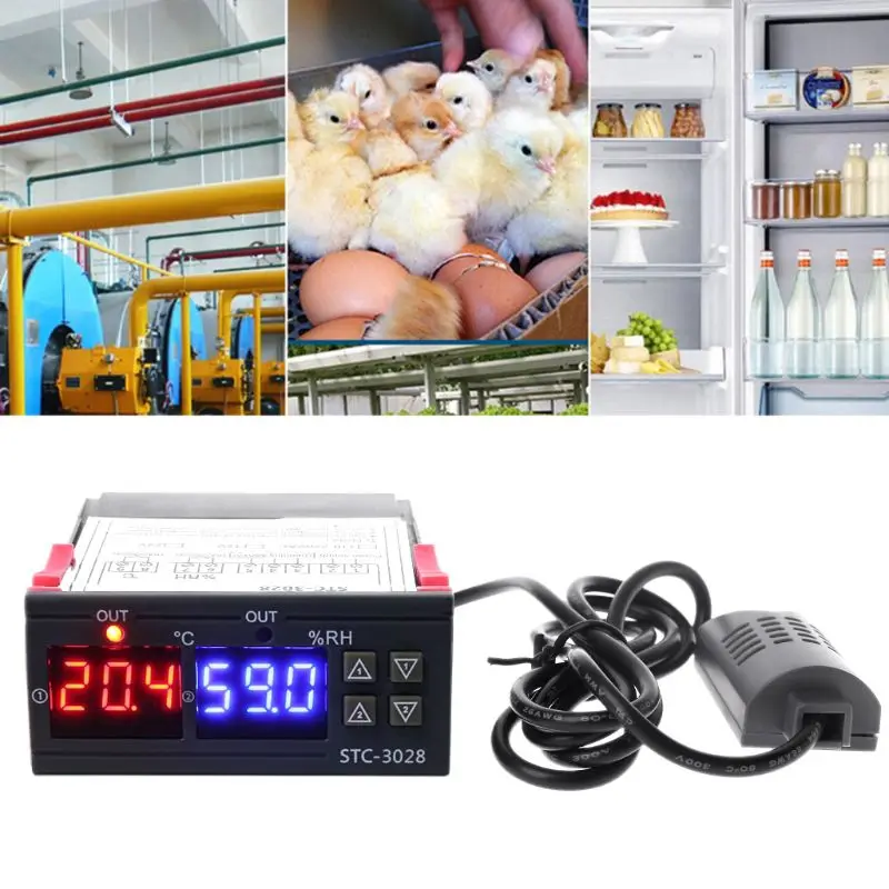 Digital Thermostat Humidistat Humidity & Temperature Controller 110V 220V 10A