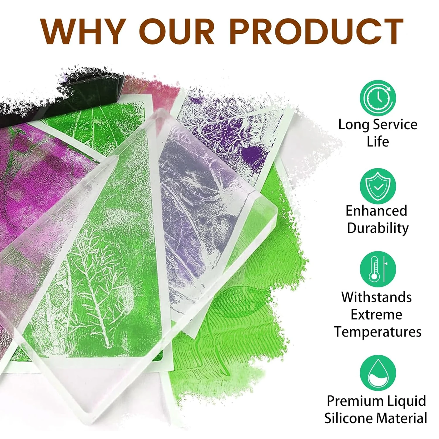 New Transparent Gel Printing Plate Reusable Silicone Gel Plate Gel Press Monoprinting Gel Arts Clear Plate Scrapbooking Arts