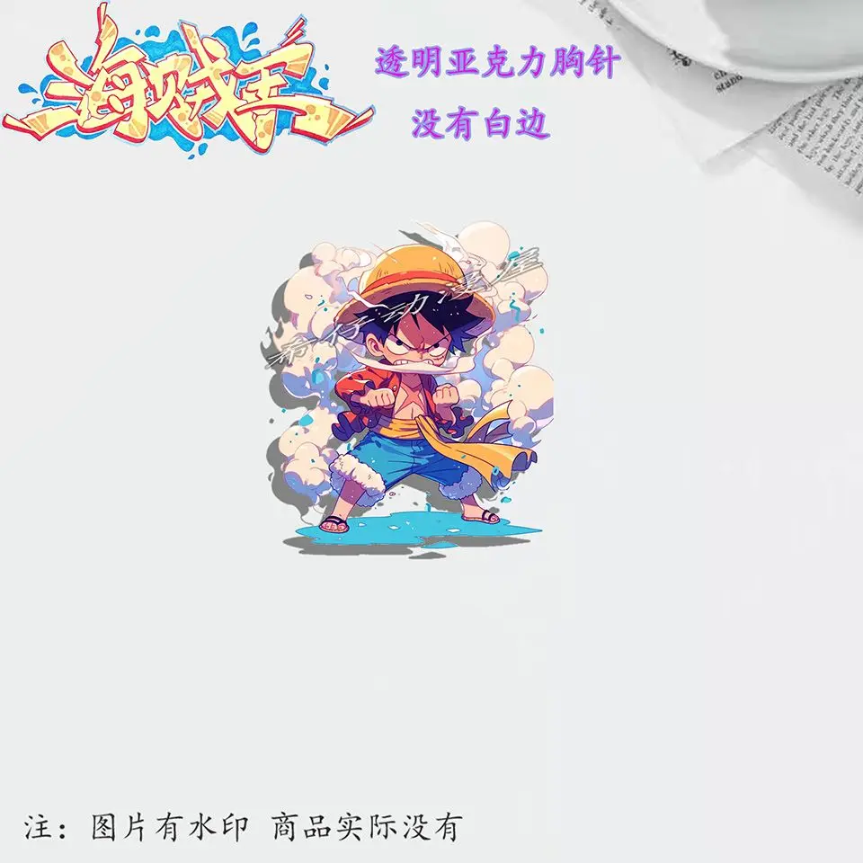 New One Piece Cute Cartoon Anime Luffy Zoro Chopper Nami Brooch Pendant Kawaii Sanji Franky Clothes Decoration Gift Wholesale