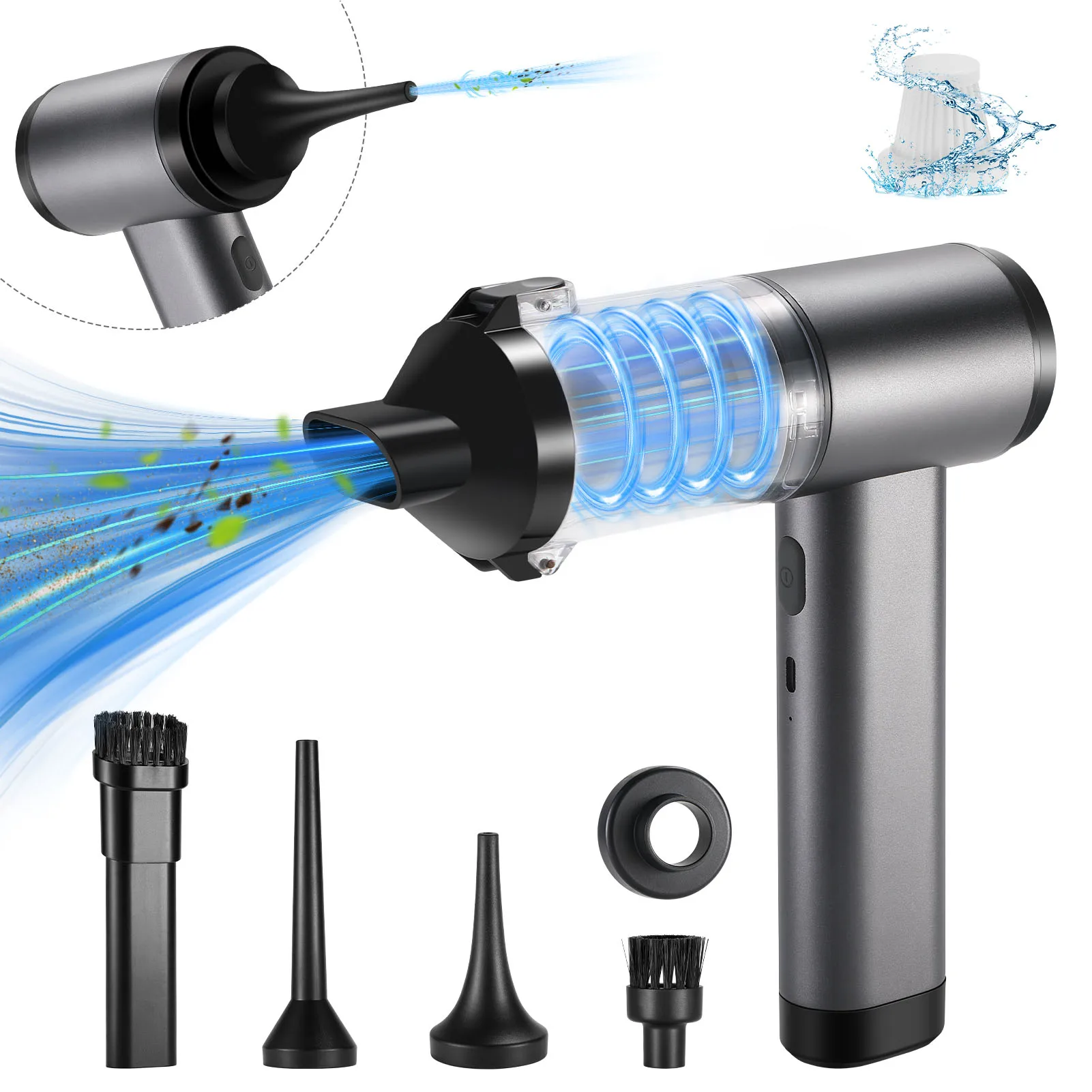 Car Brushless Vacuum Cleaner High Power Portable Handheld Wireless Motor Cleaning Machine Powerful Air Duster for Home Appliance