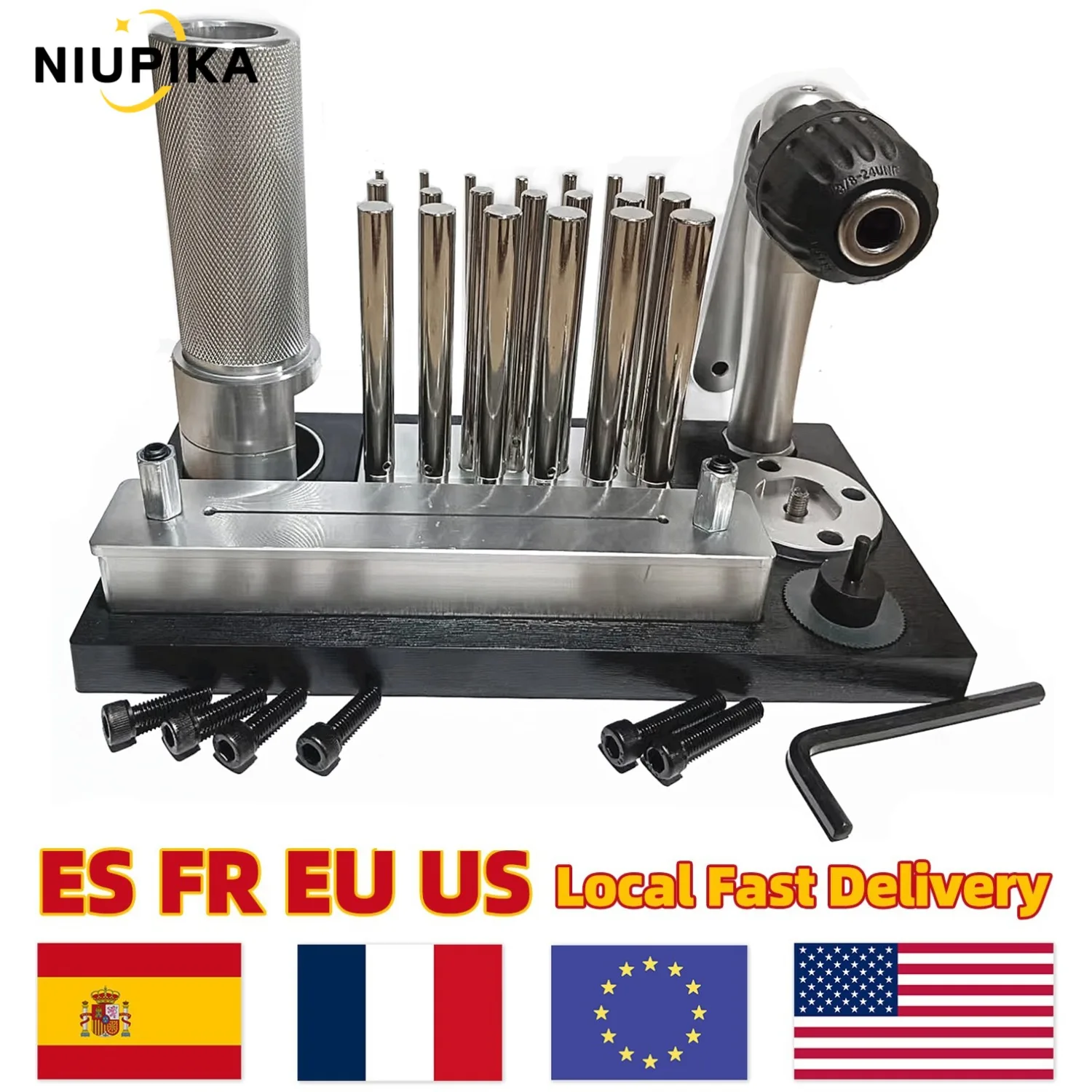 

Stainless Steel Jump Ring Maker Machine with 20 Mandrels Manual Wire Winder for Jewelry DIY Tools