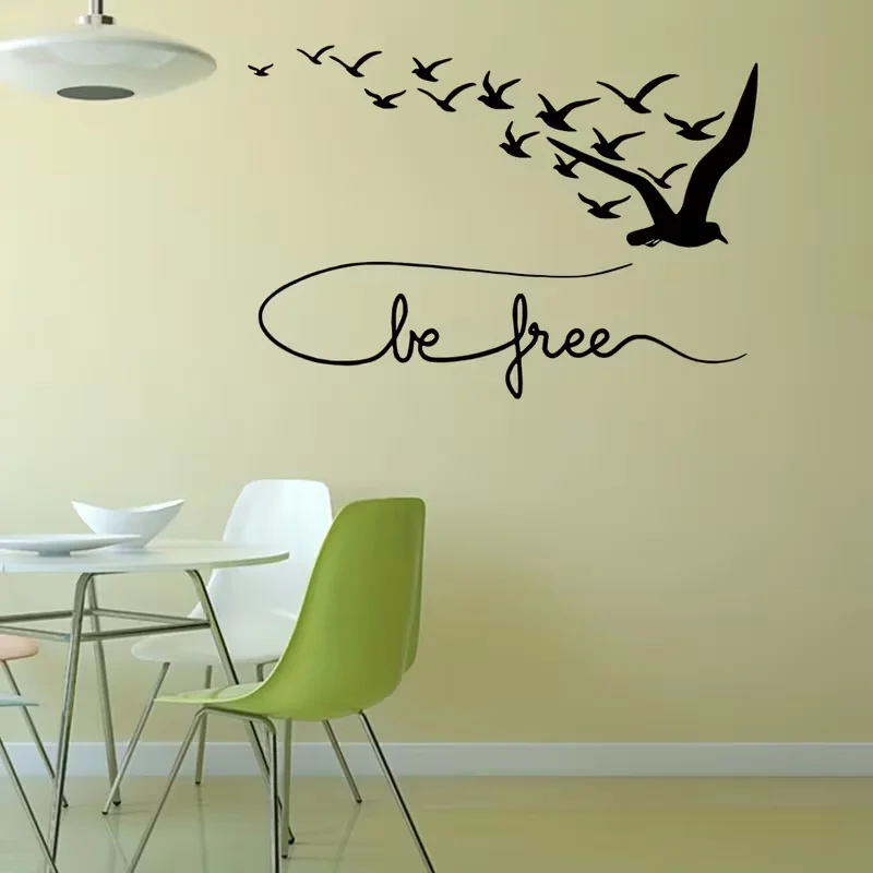 Contemporary Seabird Vinyl Wall Decal with 
