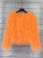 Colorful Warm Faux Women Fur Coat  Black White Pink Plush Coat Female Jacket Fur Autumn Winter Shaggy Outerwear High Street 2025 3