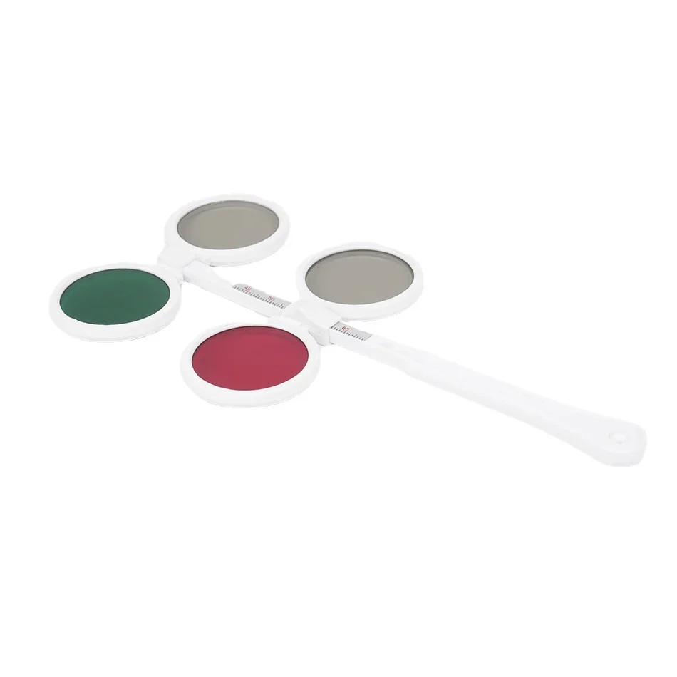 High Quality Ophthalmic Instrument Optical Optometry Red-Green Flipper Lens