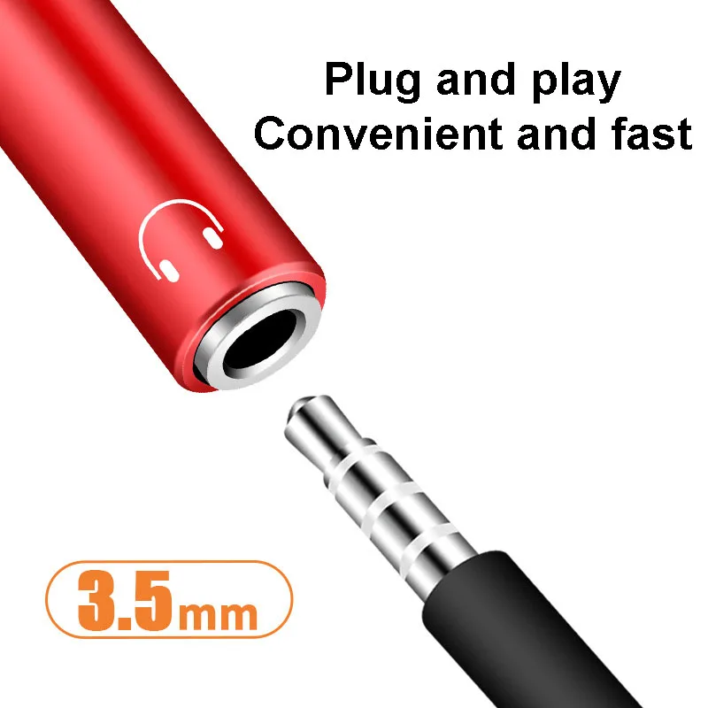 2in1 USB C To 3.5mm Headphone Jack Adapter Type C PD 60W Charge Audio Aux Adaptor for Ipad Pro Samsung S20 Ultra Xiaomi Huawei
