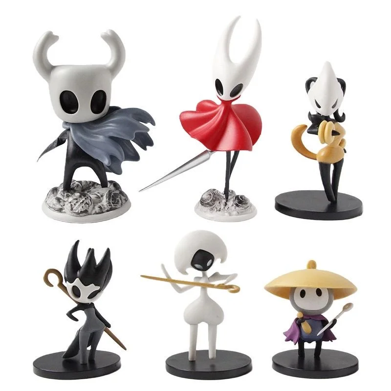 Набор из 6 фигурок Hollow Knight 2: Аниме-персонажи Мейра и Шэдоу ‌   Корнифер-белка ‌   Коллекционные модели из ПВХ, украшения для рабочего стола, подарки