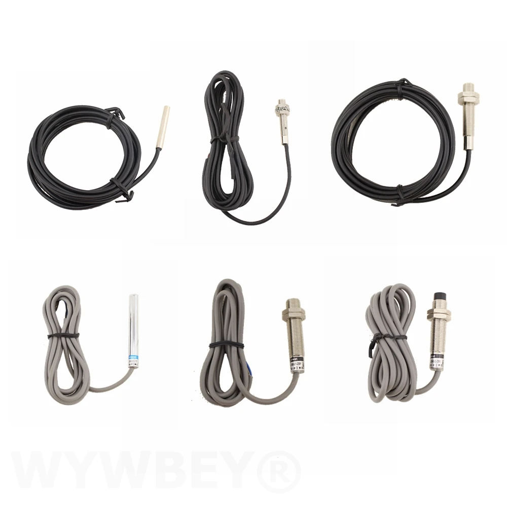 Indukcyjny czujnik zbliżeniowy 4mm M5 M6 M10 12V DC 220V AC NPN PNP NO NC 1mm 2mm odległość wykrywania metalowy czujnik przełączniki