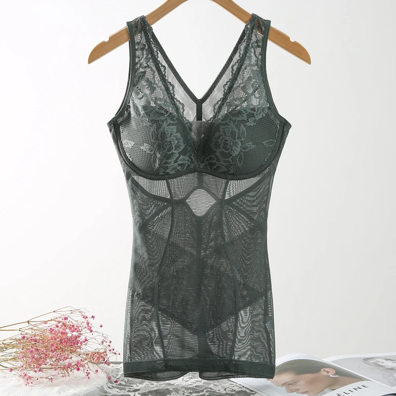 Women\'s One Piece Shapewear With Bra There Are wire free Body Shaper Slimming Clothes