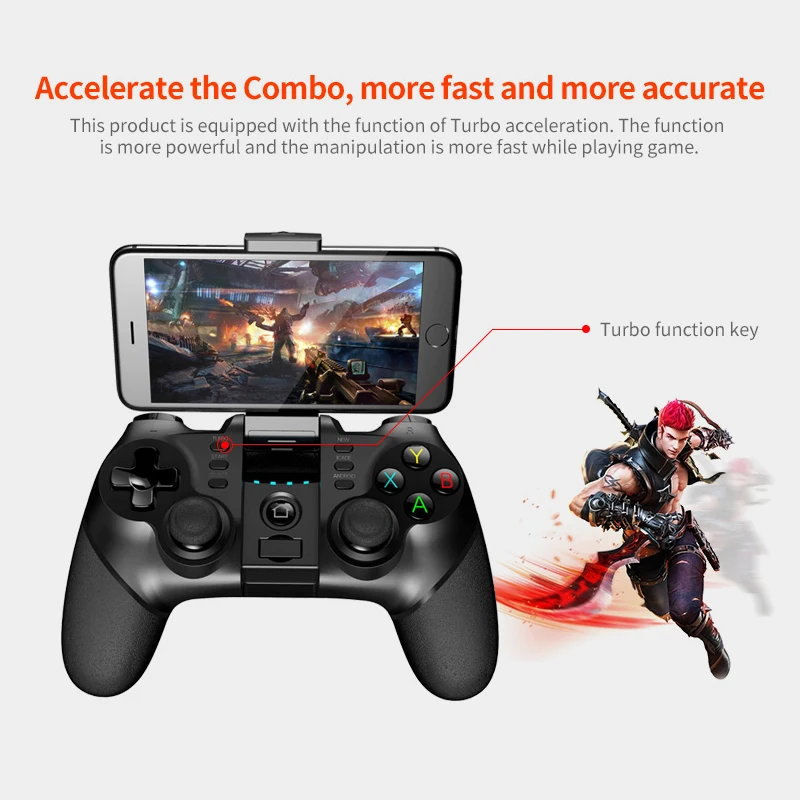 Ipega PG-9076 bluetooth 2.4g controlador de jogo gamepad sem fio móvel gatilho jogo joystick para ps4 android tv interruptor do computador
