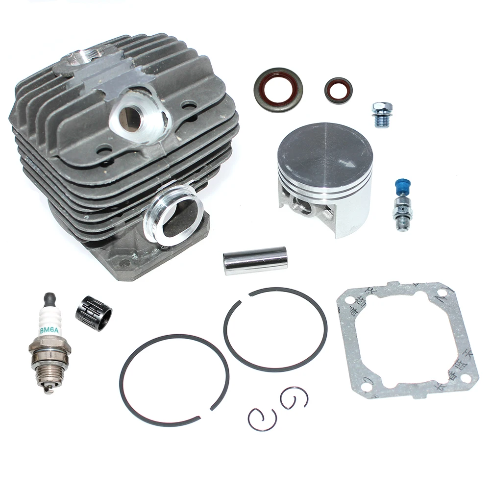 Nikasil Cylinder Piston Kit 50mm With 12mm Pin Fit For Stihl 044 044C 044W 044R MS440 MS440C MS440D MS440N MS440R MS440V