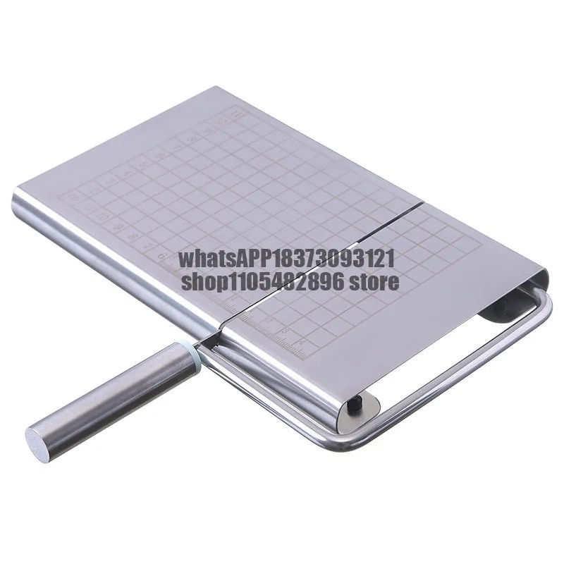 Cheese Cutting Scale Plate Stainless Steel Butter Slicing Cheese Slicer Baking Butter Sausage Slicing Gadget