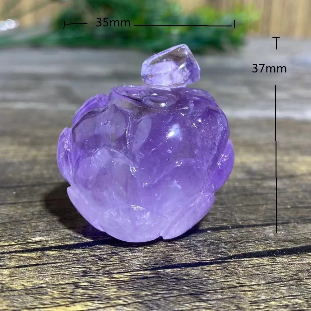

Crystal Natral Amethyst Lotus Point Quartz Reiki Spiritual Meditation Gemstone Mineral Energy Healing Home Decortion