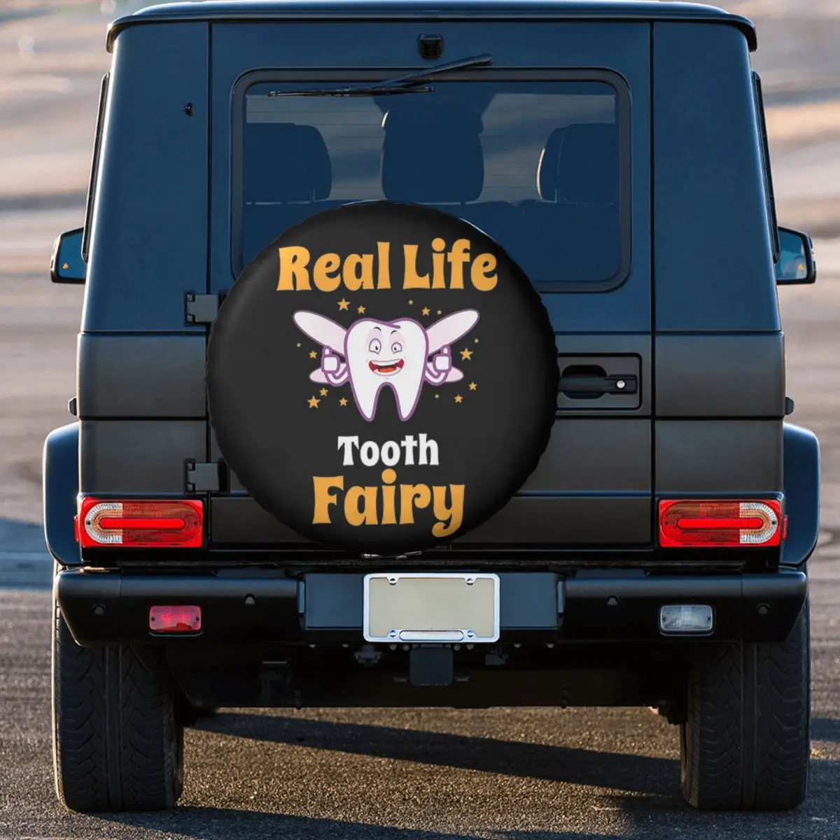 Real Life Tooth Fairy Tooth Fairy Dentist Tooth Spare Tire Cover for Car Vehicle 4x4 Wheel Protector Covers 14