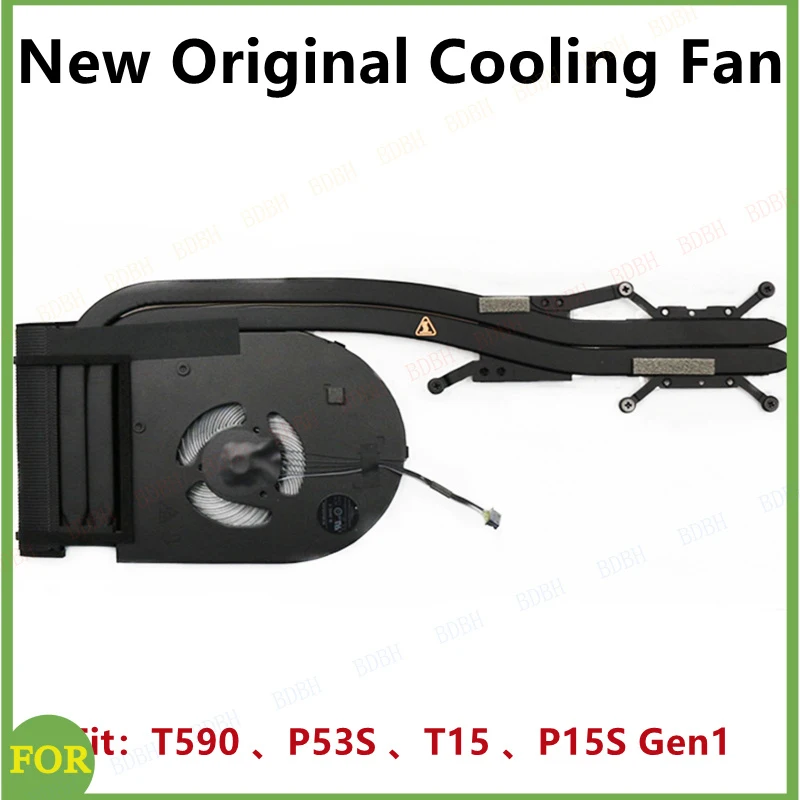 bdbhnew-オリジナルノートパソコン用レノボ-thinkpad-t590-p53s-t15-p15s-gen1-cpu-冷却ファンヒートシンクラジエーター-01yu193-01yu197-5h40w36707