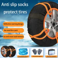 2 unids/set cadena de nieve de coche para neumático de coche calcetín de nieve rueda neumáticos todoterreno coches de invierno cadenas de rueda SUV invierno todoterreno 4x4 vehículo