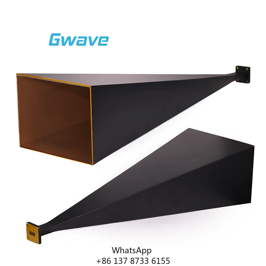 

Gwave WR-42 K Band 18-26.5GHz 50 Ohm RoHS Compliant 25dBi Gain Broadband Rectangular Horn Antenna With Coaxial Mounting
