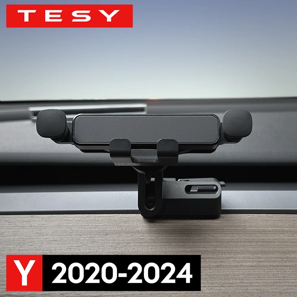 For Tesla Model Y 2024 Car Cell Phone Holder Mount Adjustable Bracket at air conditioning vents Phone Support for air outlet