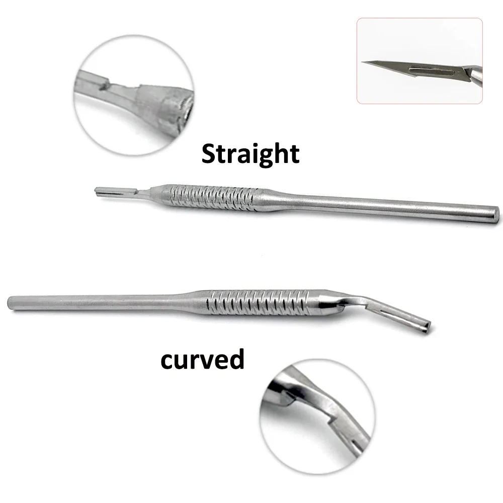 

Ручка стоматологического скальпеля премиум-класса из нержавеющей стали для лезвия No 3 профессионального инструмента для оральной хирургии и хирургического стоматолога