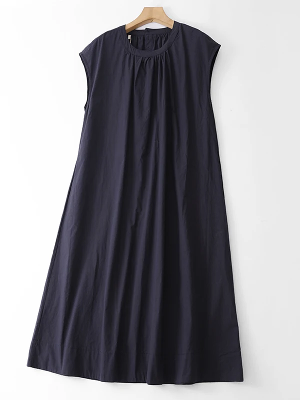 

Sweet Cute Doll Collar Ruffle Hem A-Line Dress Women's Vintage Artistic Style Summer Long Dress High Waist Short Sleeve