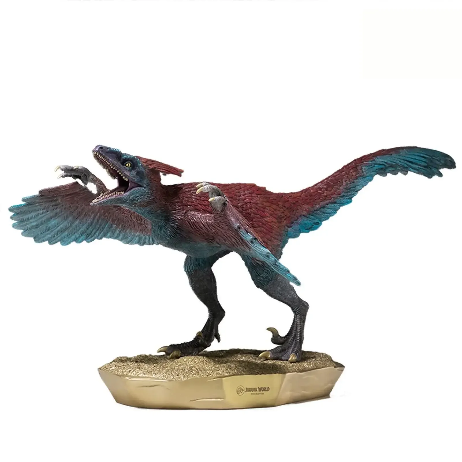 

TONGSHIFU 1/5 Pyroraptor Olympius Model Brass Dinosaur Animal Statue Saurischia Desk Decoration Photography Realistic Props