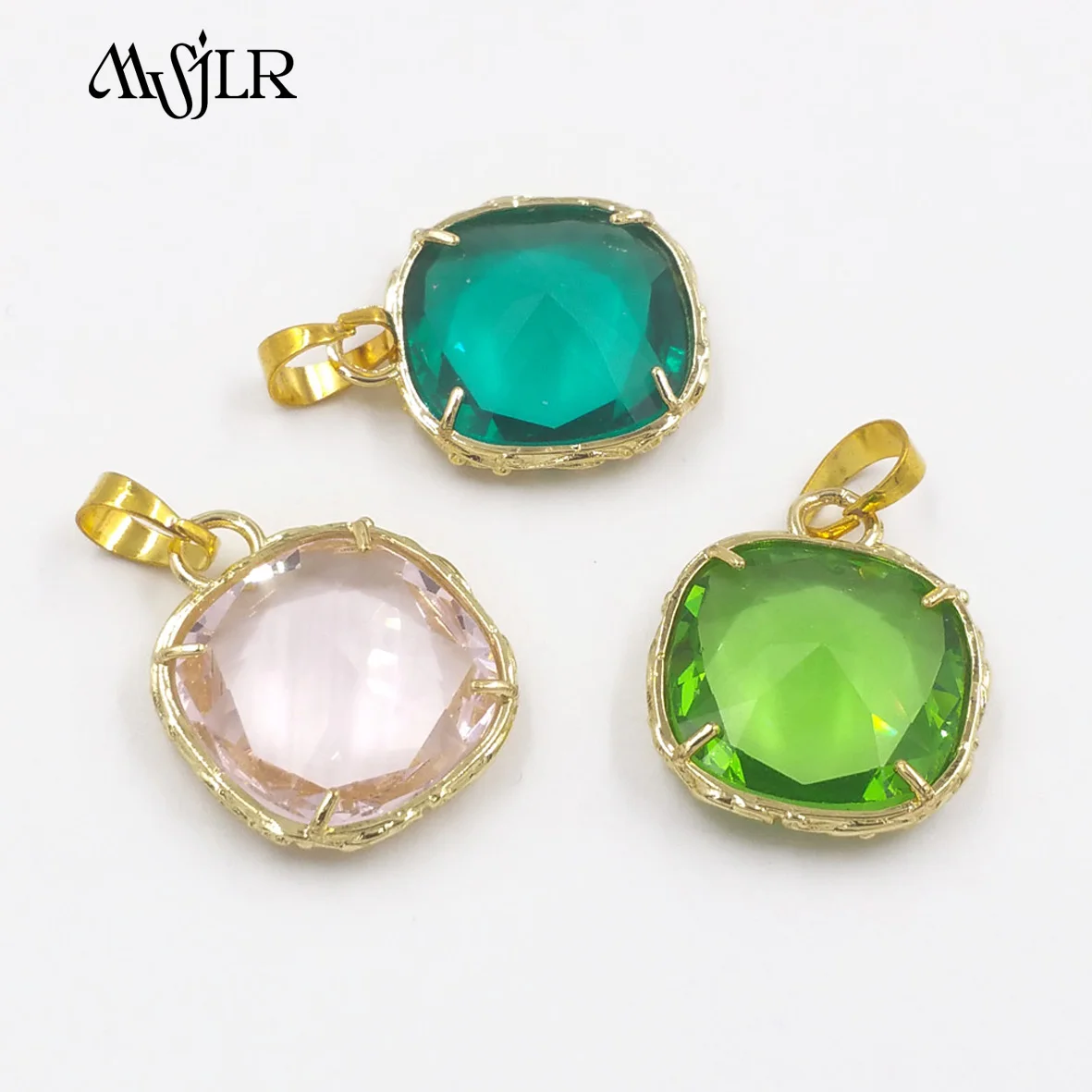 SP-007  2023 HOT Style Natual Stone Pendan Beauty Party Cube Shape Pendant Good Design Jewelry Cute Accessory NEW