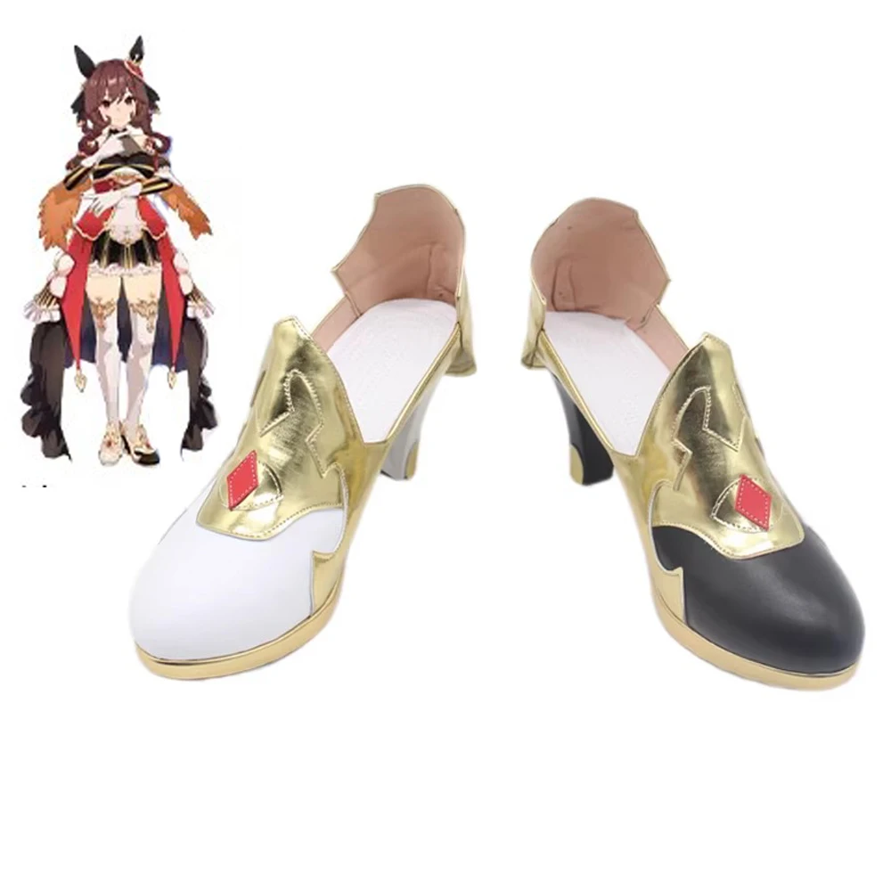 Spiel Gentildonna Umamusume Pretty Derby Cosplay Schuhe Stiefel Anime Party Halloween Party Erwachsene Frauen Männer Weihnachten Kostüm Requisiten