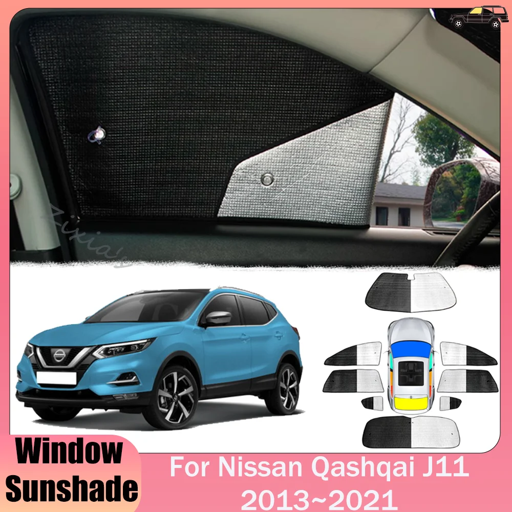 For Nissan Qashqai J11 2013~2021 2017 2018 2019 2020 Car Windows Aluminum Foil Sunshade Skylight Windshield Sun Shade Accessorie
