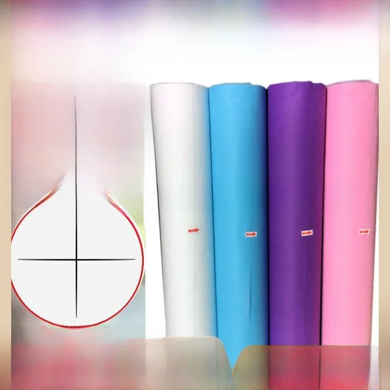 Thickened Disposable Bed Sheet Roll for Beauty Salon Non-Woven Bed Sheet Mattress Cross Band Hole Breathable Modern Simple Style