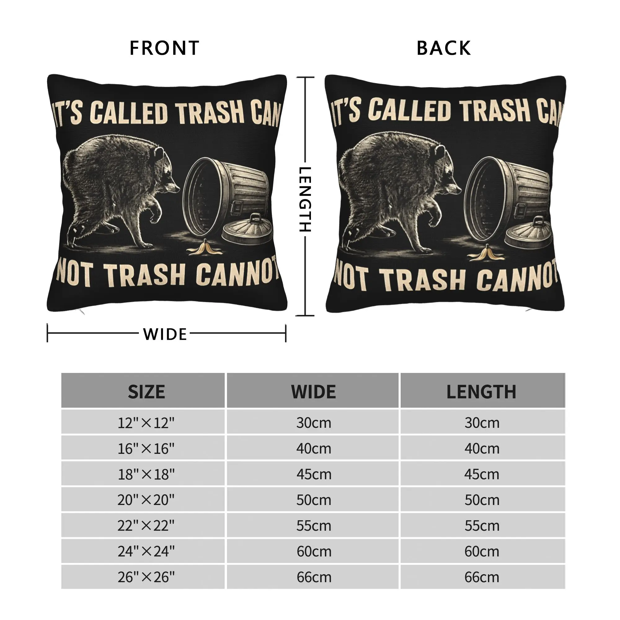 Jimothy Raccoon It‘s Called Trash Can Not Trash Cannot Pillow Cover  Morden Pillow Case For Office Home Decor Soft Pillowcases