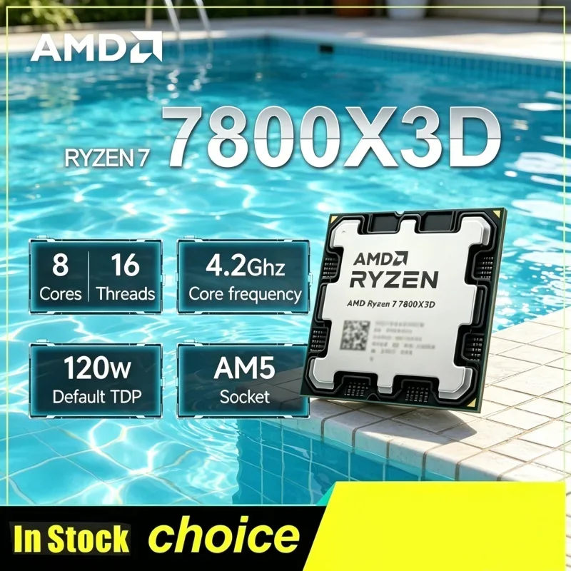 AMD 라이젠 7 7800X3D CPU 5.0GHz 8코어 16스레드 5NM 96M 소켓 AM5 트레이 미개봉 루틸란트 썸네일 7