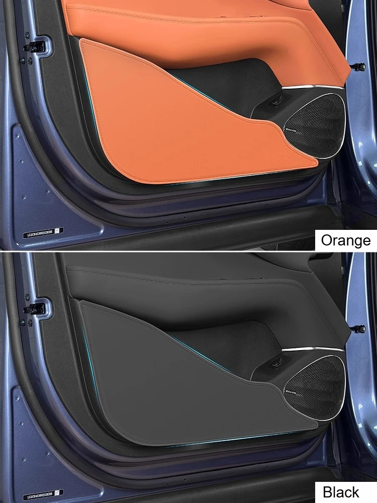 For BYD SeaLion 7 2024 2025 Car Door Anti-Kick Pad Thickened Leather Door Panel Protective Mat Car Interior Decor Accessories