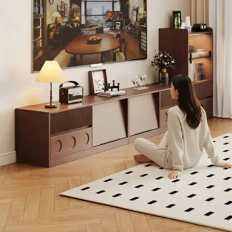 Distinctive Practical Spacious Creative Tv Cabinet Wooden White Classic Reliable Tv Cabinet Mobile Televisione Room Furniture