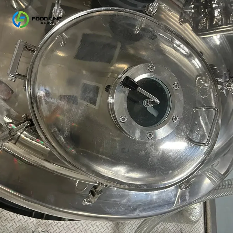 Fixed Vacuum Emulsifier Homogenizer Tank High Shear for Cosmetic Cream Processing Commercial Custom