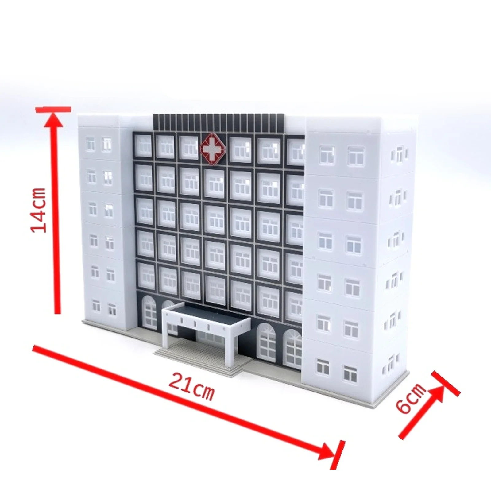 New Outland Models Railroad Scenery Modern Large Hospital / Medical Centre N Scale DIY model kit gifts for children