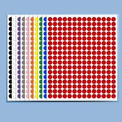 10 Sheet /2380pcs Round Coding Dot Labels Self Adhesive Stickers Office School Supplier Small Circle Dot Price Stickers 10mm