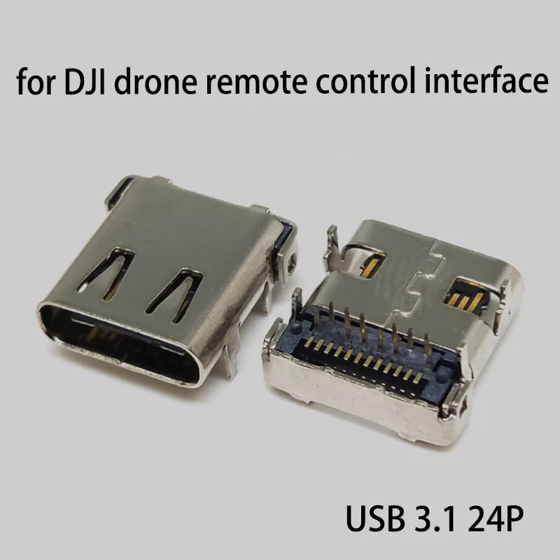 USB 3.1 Type-C 24 Pins Female Socket SMD DIP PCB Connector for DJI drone remote control interface DIY High Current Fast Charging