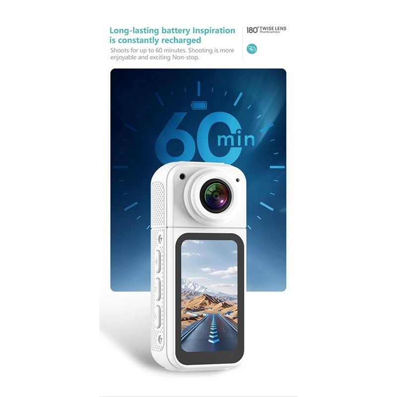 جديد S70 2.7K WIFI APP كاميرا الإبهام عمر البطارية الطويل للغاية كاميرا رياضية الإبهام HD كاميرا ركوب الدراجات 1080P كاميرا الحيوانات الأليفة