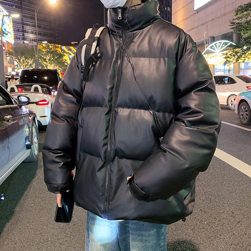 2024 männer Gepolsterte Baumwolle Jacke Neue Winter Dicke Männer Warm Zip Up Parka Jacken männer Outwear Mäntel Windjacke männliche Kleidung