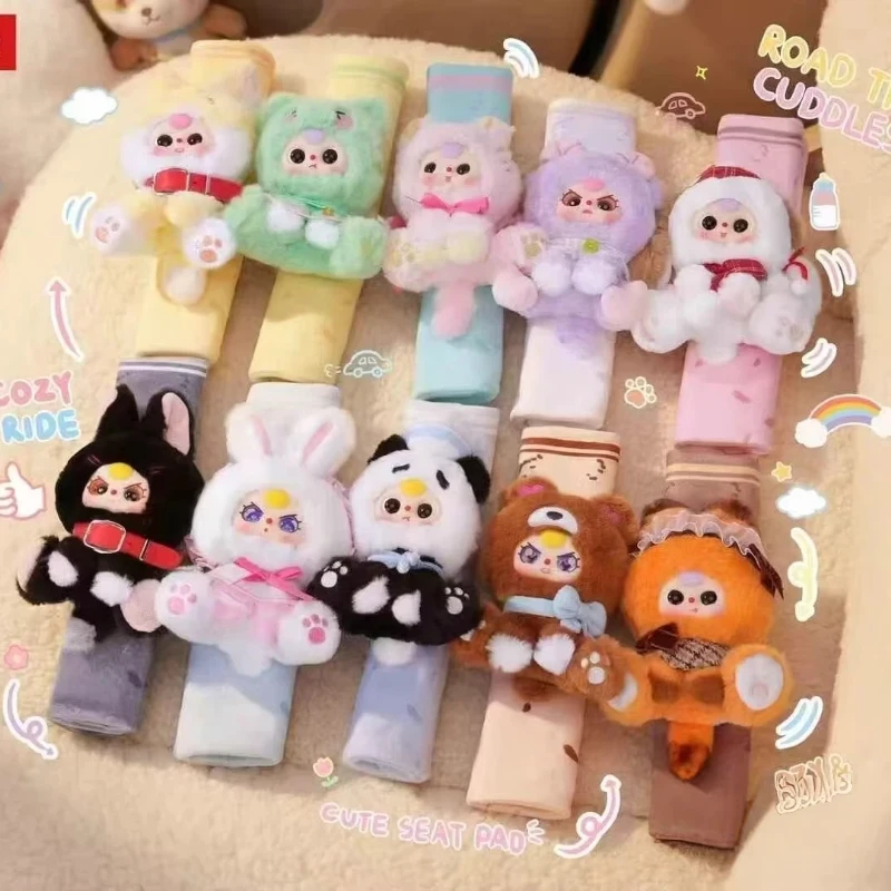 

In Stock Baby Three Car Belt Shoulder Pad Blind Box Anti-Chafing Kids Vehicle Toy Anime Cute Fans Birthday Gift Mystery Boxes
