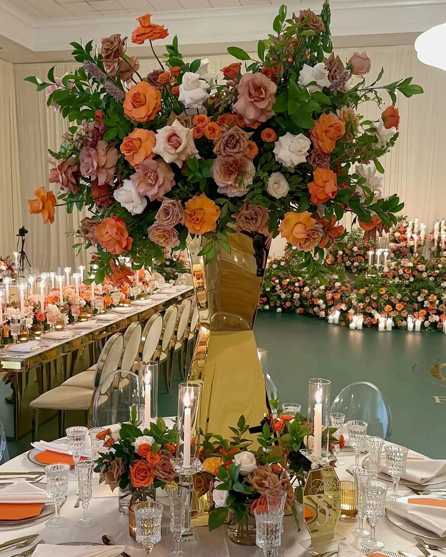 Edelstahl-Blumenständer und Vasen für Hochzeitstischdekorationen, Partydekorationen, 2er-, 4er-, 6er- und 10er-Set – Detail 5
