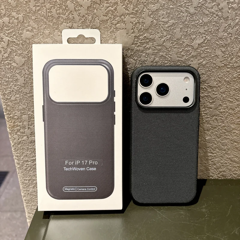 Technology Cloth Magnetic Suction Cover Anti-fall with AI Button Animation for iPhone 17 16 15 14 Plus 13 12 11 Pro Max
