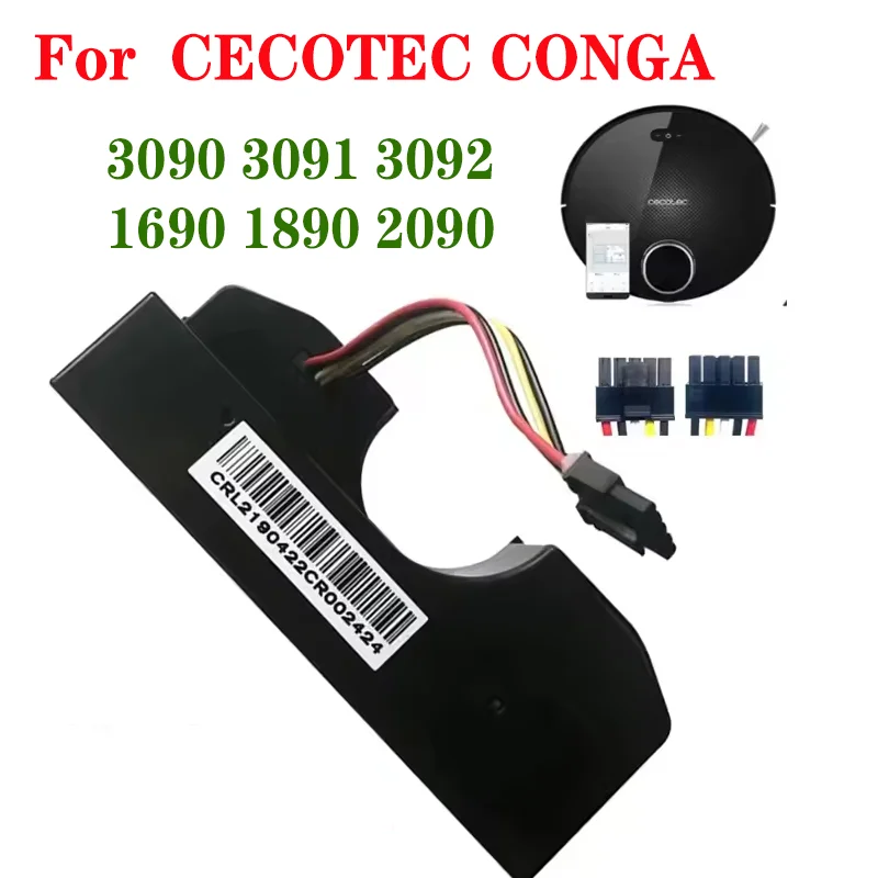 2025 Original 12800mAh Battery Pack for CECOTEC CONGA 3090 CONGA 3091 3092 1690 1890 2090 Fits 05173 44.40Wh 14.8V Li-ion NEW