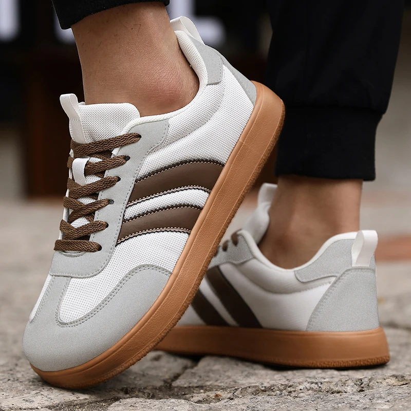Atmungsaktive Zero-Drop-Wanderschuhe für Herren, modische Freizeitsneaker, rutschfeste Laufschuhe, Trainingsschuhe für die Schule, Unisex – Detail 1