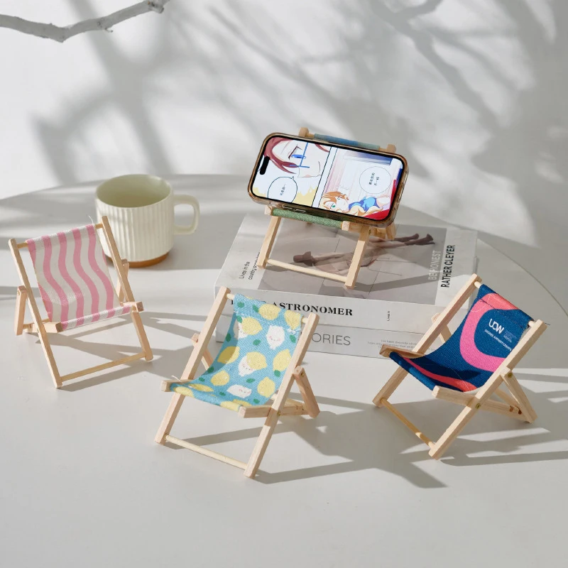 Multi-function Beach Chair Mobile Phone Bracket Not Easy Deform Beach Chair Shape Cellphone Stand Holder Height Adjustment