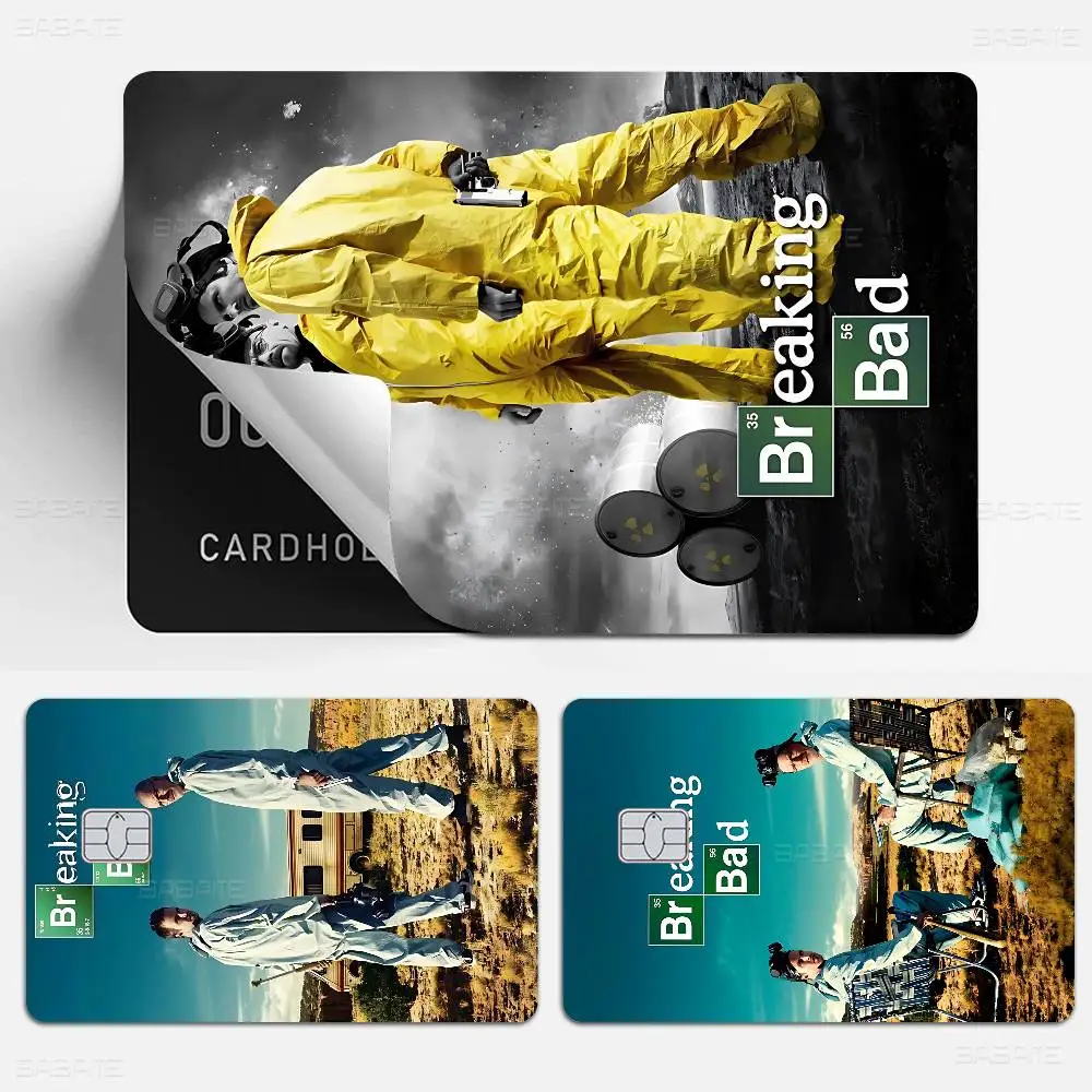 Film B-Breaking B-Bad Anime Cartoon Bear Skin Adesivo Pellicola Custodia con nastro per grande carta di debito di credito lato anteriore