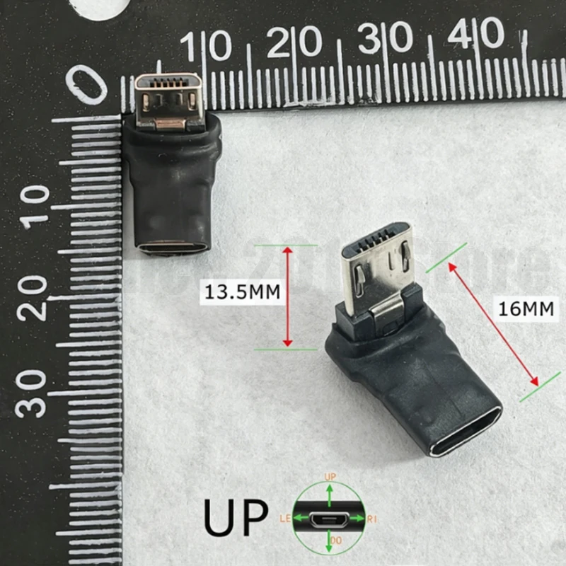 Micro 5P M zu F90 ° UP/DO/LE/RI-Erweiterungsadapter zum Aufladen und zur Datenübertragung/kompakter Platzverbrauch für Mobiltelefone/Tablets/Gaming-Geräte – Detail 15