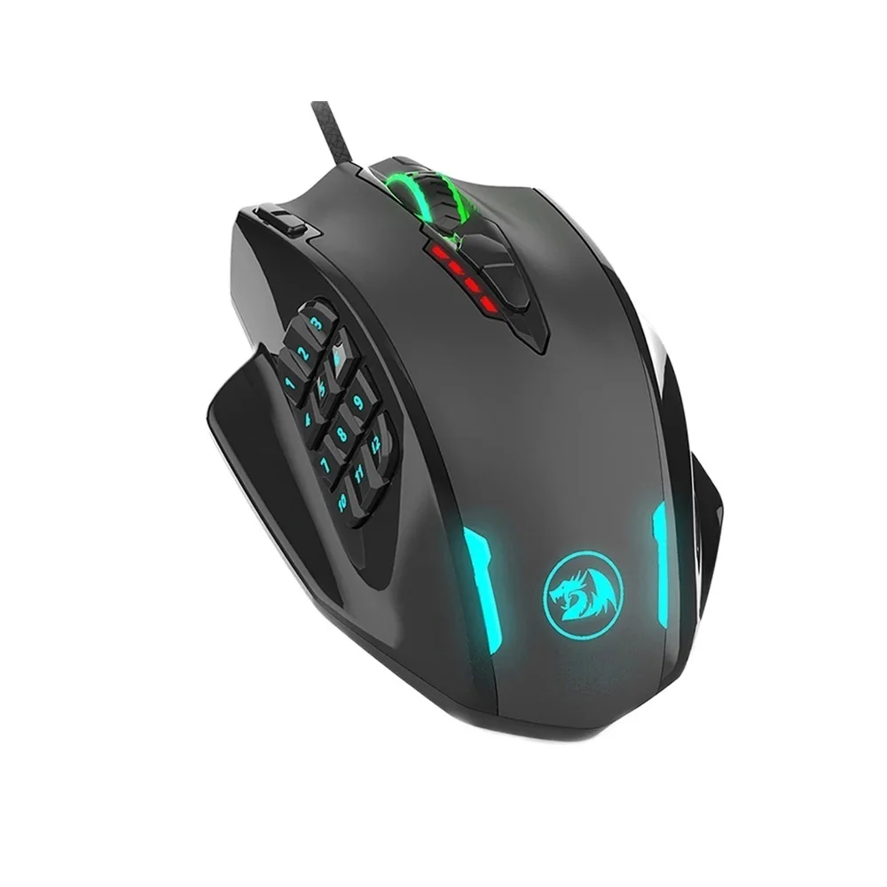 Go! M908 Impact USB wired RGB Gaming Mouse 12400 DPI 17 buttons programmable game Optical mice backlight laptop PC computer